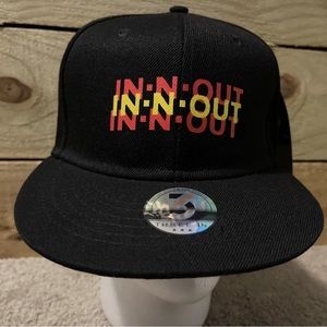 In N Out Hat/Cap Adjustable Black New W Tag